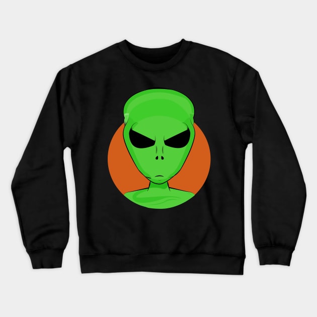 alien head Crewneck Sweatshirt by JHFANART